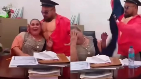 le bailan a regidora de Rioverde, Rosa María Huerta Valdez, en San Luís Potosi