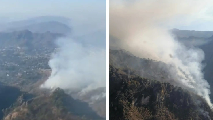 Tepoztlán incendio detenido