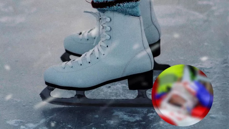 Video del accidente en patinaje de hielo: atleta sufre corte en el ojo tras golpe con patín