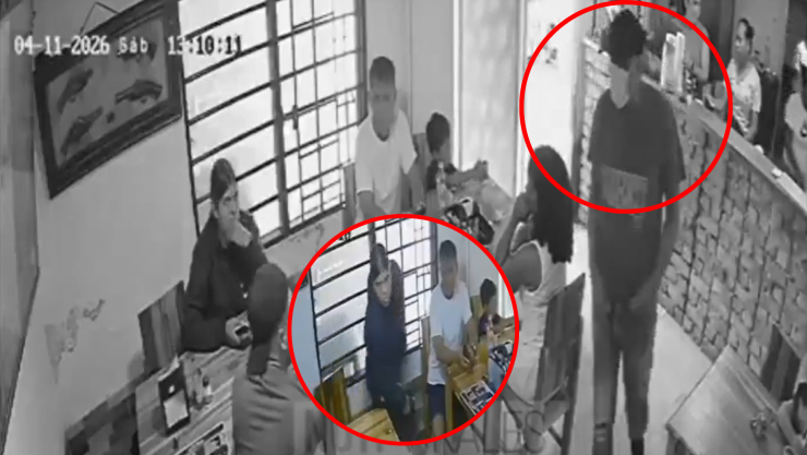 Policía frustra asalto y abate a ladrón en restaurante video viral.png