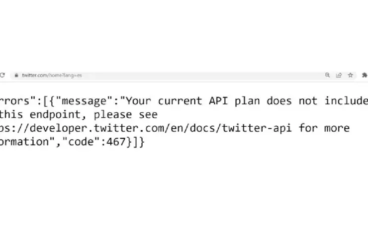 Fallas y caída de Twitter