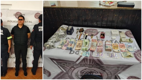 Un hombre entró a la iglesia de Santa Bárbara en Villa Guerrero, Estado de México, para robarla.