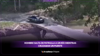 Cámaras captan el salto mortal de un detenido desde una patrulla en Flat Bridge