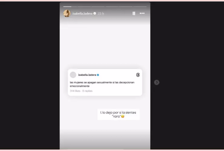 Isabella ladera en instagram