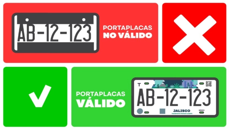 Jalisco multará el uso de portaplacas: ¿Cuánto te costará?
