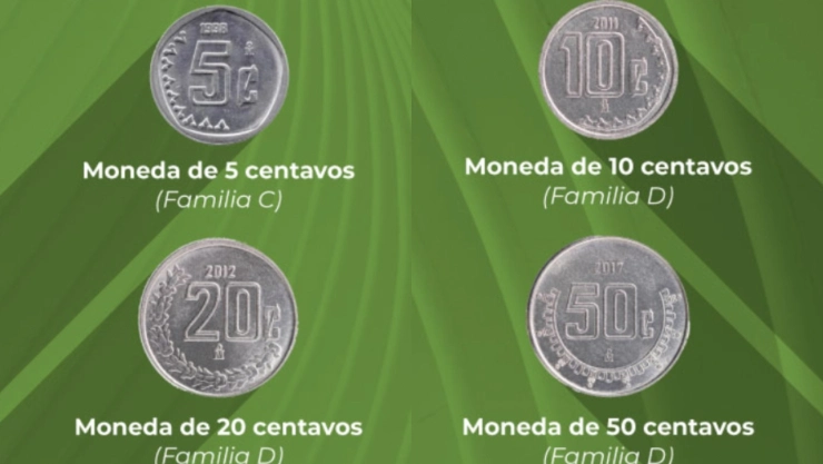 ¿Tus monedas de 5, 10 y 20 centavos son válidas? Esto explica Banxico