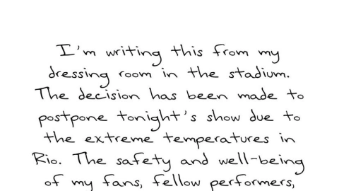 Taylor Swift cancela concierto