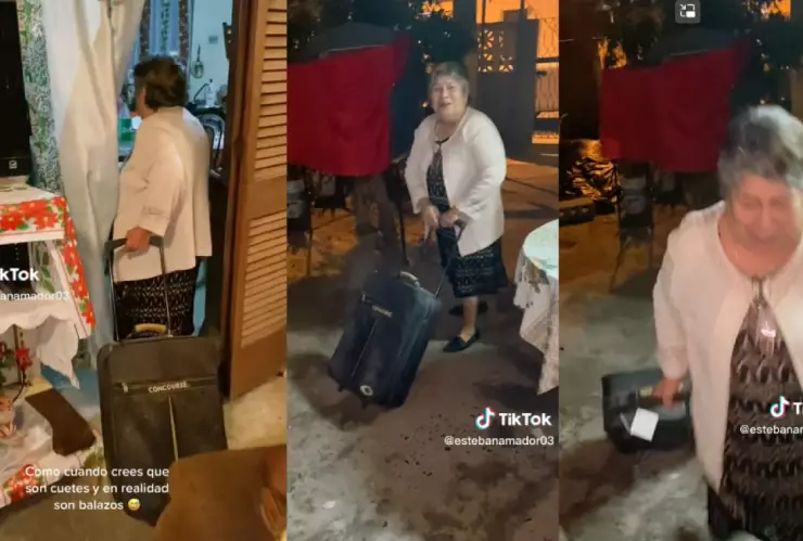 Abuelita hace ritual para viajar pero balacera se lo impide