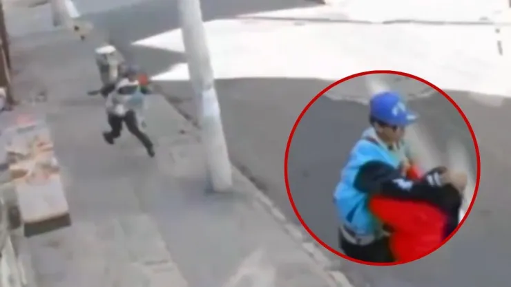 Mujer somete a ladrón tras quitarle el celular