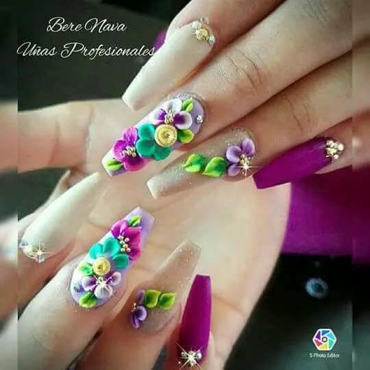 12 modelos de uñas coffin hermosos: hay de todos los colores y con diseños lindos
