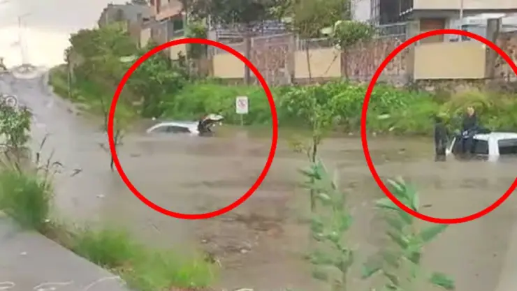 ¿Qué pasó en Lomas de Medina, tras la fuerte lluvia en León? Autos quedan inundados