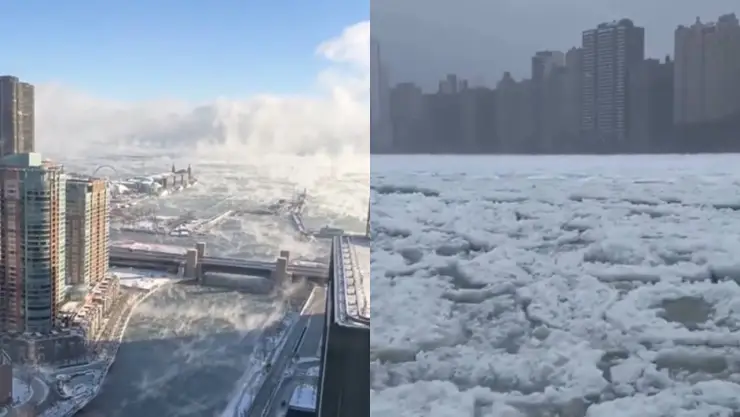 ¿El día después de mañana? Así luce Chicago con temperaturas congelantes