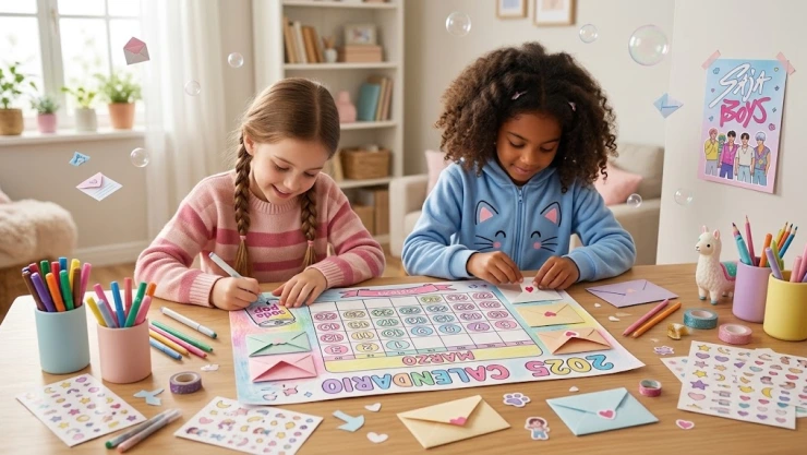 4 ideas para crear un calendario de pared inspirado en Saja Boys