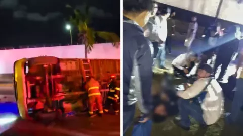 En redes sociales circularon videos del momento del accidente