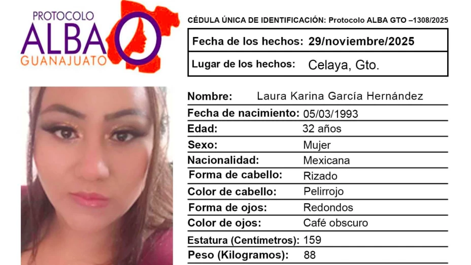 Desaparecidos Guanajuato ¿Quién es Laura Karina García Hernández y qué sabemos de su desaparición en Celaya.png