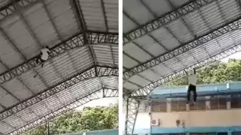 VIDEO_ Estudiante cae del techo de su escuela y sufre grave lesión.jpg