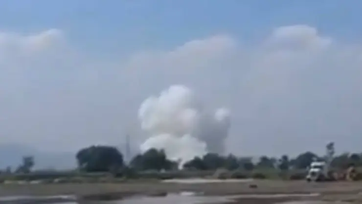 Explosión de polvorín en Edomex