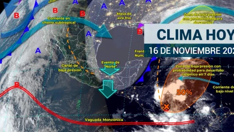Clima en México 16 de noviembre