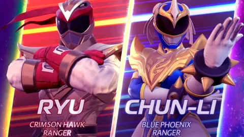 Ryu y Chun-Li se convierten en Power Rangers