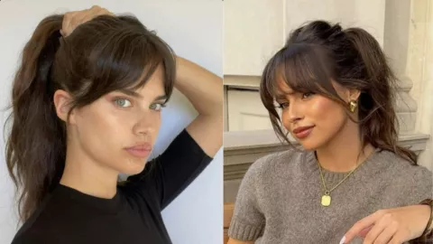 peinado recogido en corte mariposa