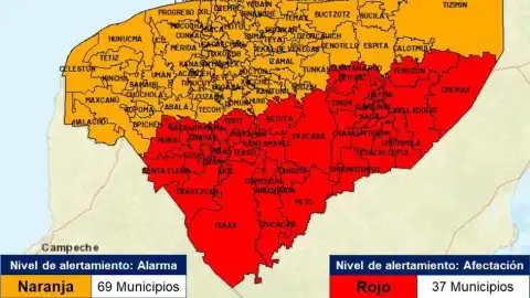 Alerta roja yuc huracan beryl