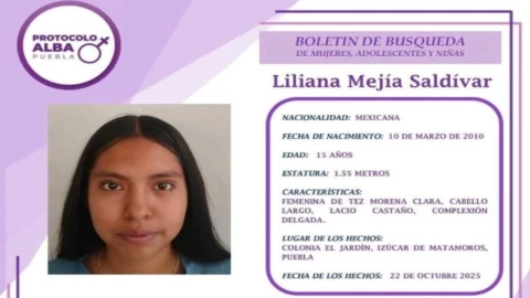 Desaparece estudiante BUAP Izúcar de Matamoros Lliliana Mejía buscada urgencia Puebla