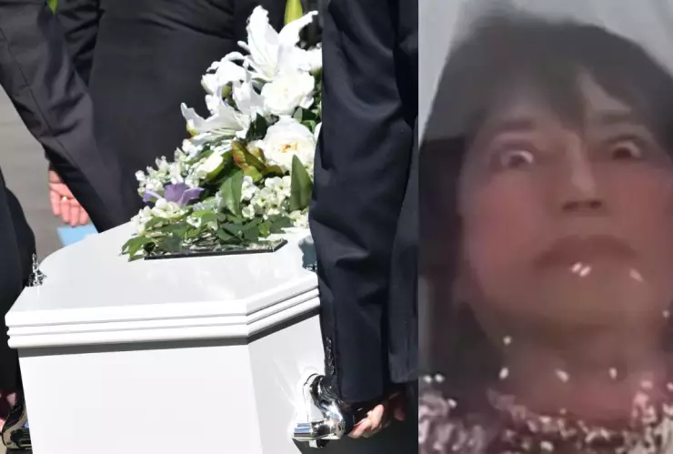 VIDEO |¡IMPACTANTE! Mujer sin vida abre los ojos durante durante su funeral
