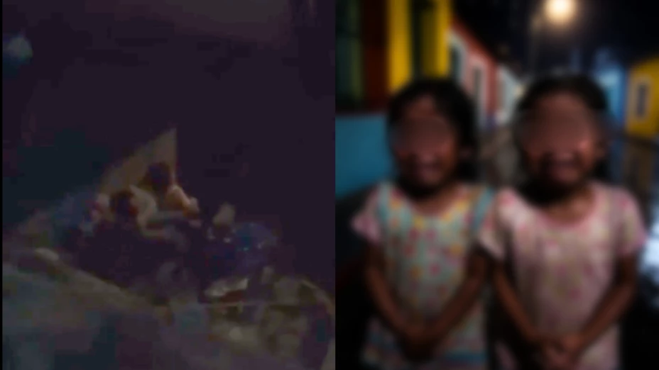 Niñas lloran en Veracruz