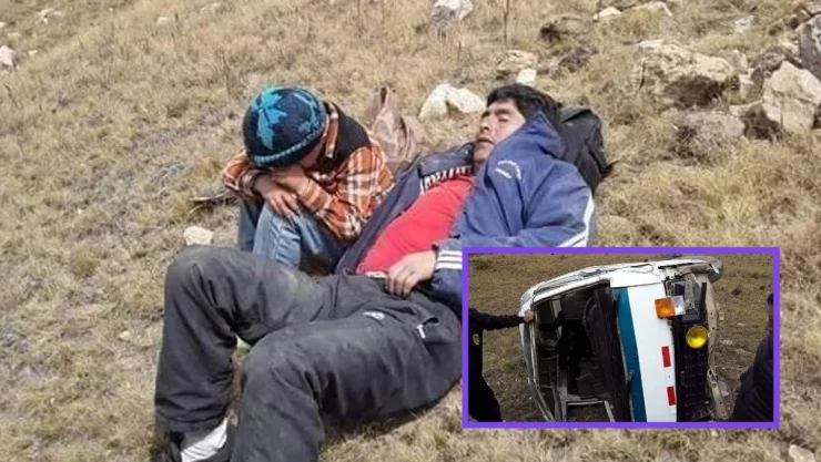 Niño busca ayuda para su papá.