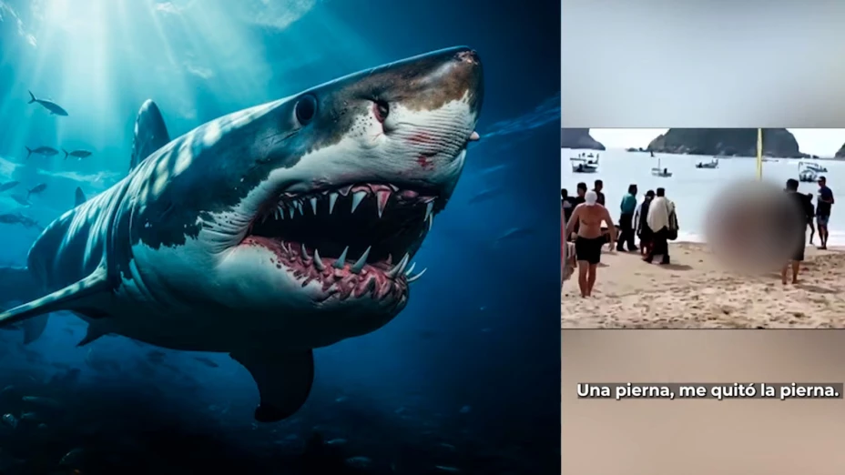Ataque de tiburón a mujer en Jalisco
