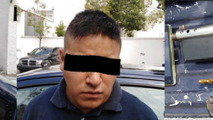 Detenidos subametralladora en Iztapalapa