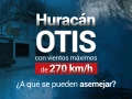 A qué se asemejan los vientos del huracán Otis