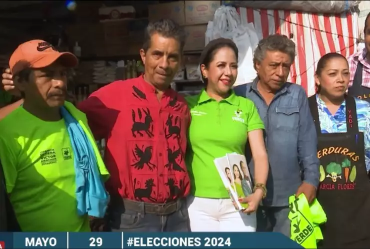 Juanita Guerra, candidata a senadora del Partido Verde Ecologista se compromete a sembrar un árbol por voto