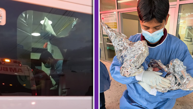 ¡Milagro en Cancún! Bebé nace en ambulancia mientras llevaban a su mamá al hospital; este es su estado de salud.webp