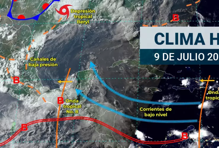 ¿Cómo estará el clima en México hoy 9 de julio de 2024?