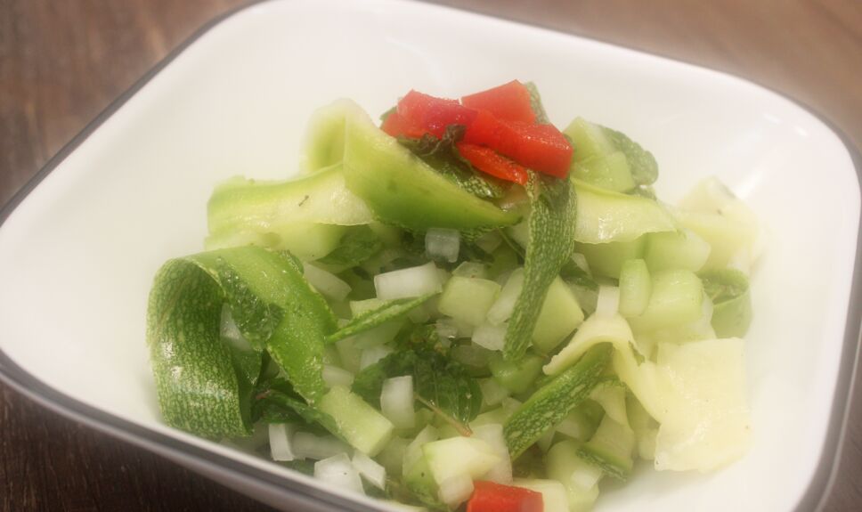 ensalada de calabacitas, que hay de comer