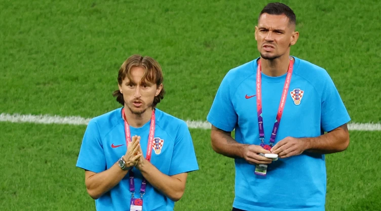 Luka Modric y Dejan Lovren, jugadores de Croacia