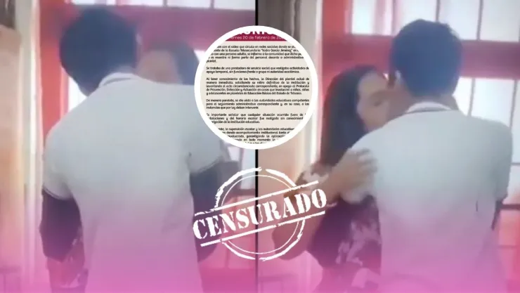 Despiden a prestadora de servicio social por besar a un alumno en Tabasco