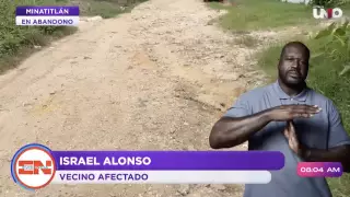 Calles en mal estado en Minatitlán.