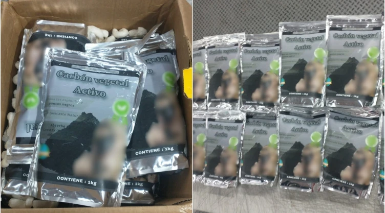 Guardia Nacional halla metanfetamina en bolsas con carbón activo para mascarillas