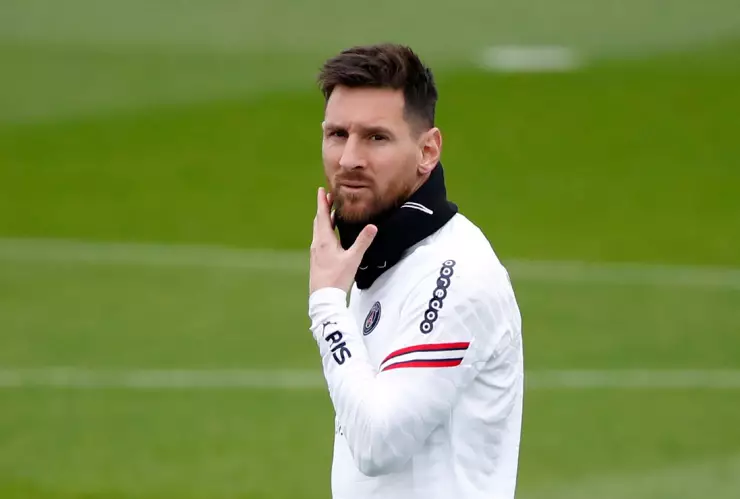 Messi previo al juego ante Manchester City