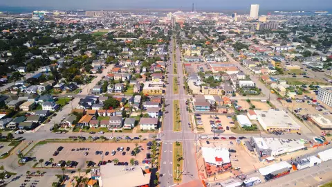 la ciudad de Galveston en Texas