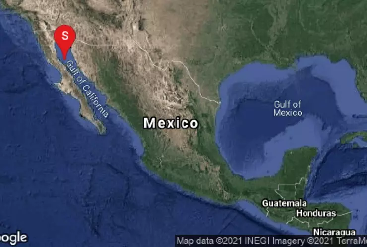 Se registra sismo de magnitud 5.1 al sur de Puerto Peñasco, Sonora