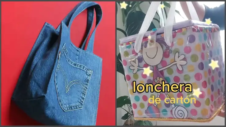 hacer una lonchera con material reciclado