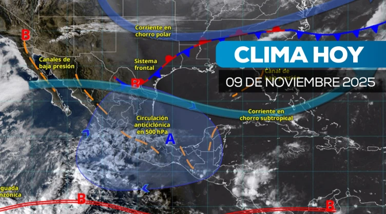 Frío por vaguada polar: así afectará el clima en México hoy 9 de noviembre 2025