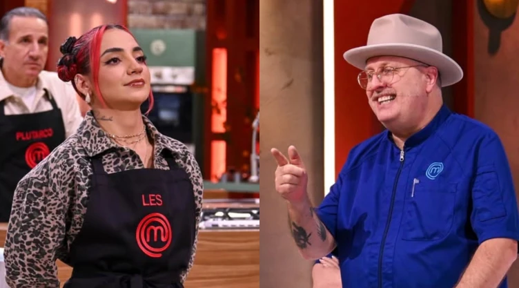 Leslie Gallardo y el chef Adrián Herrera compartieron un curioso momento fuera de cámaras en MasterChef Celebrity Generaciones