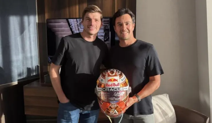 Checo Pérez y Verstappen