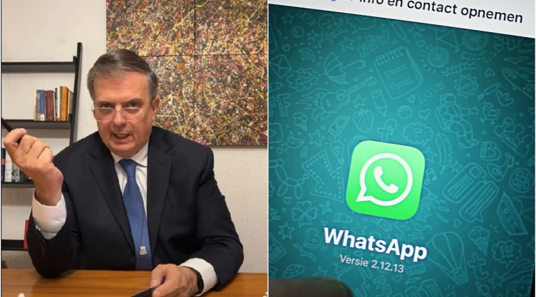 Ebrard número WhatsApp