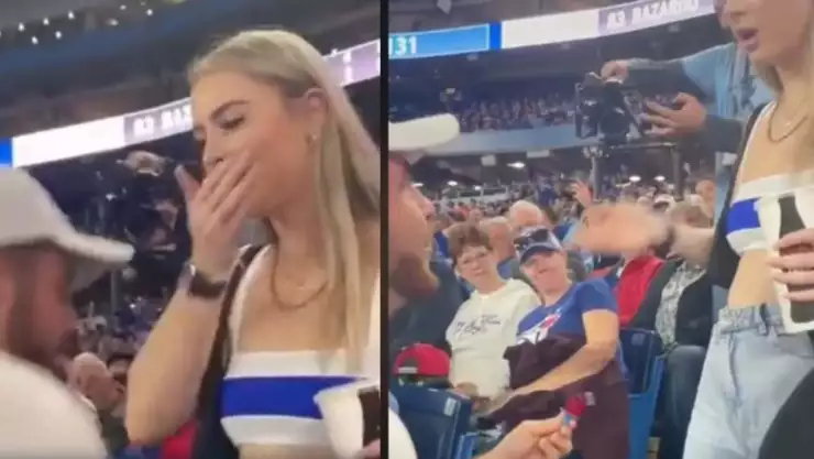 Video Joven bromea con propuesta de matrimonio y le dan una cachetada