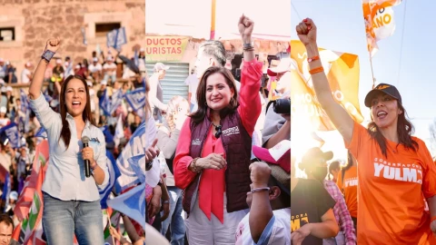 Libia Dennise García Muñoz Ledo, Alma Edwviges Alcaraz Hernández, y Yulma Rocha Aguilar.